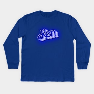 Ken Doll Neon Kids Long Sleeve T-Shirt